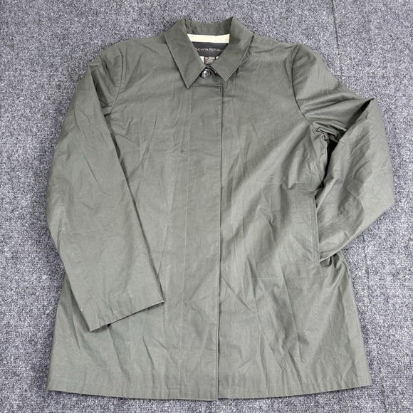 Banana Republic Other - Vintage Y2K Banana Republic Water Resistant Mac Jacket Coat Cotton Green Size M